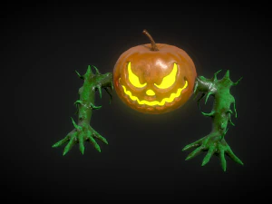 halloween pumpkin head vol 5 3D Model