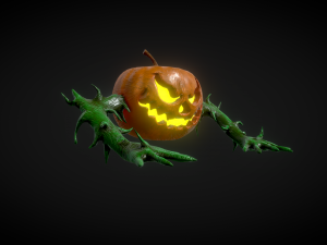 halloween pumpkin head vol 5 Model 3D