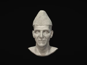 Muhammad ali jinnah marble statue 3D Model