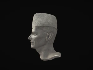 Muhammad ali jinnah marble statue 3D Model