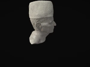 Muhammad ali jinnah marble statue 3D Model