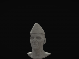Muhammad ali jinnah marble statue 3D 模型
