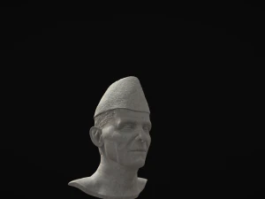 Muhammad ali jinnah marble statue 3D Model