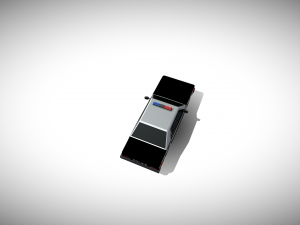 Police car low-poly 3D Modell