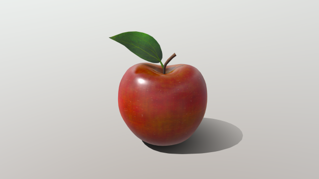 realistic golden apple Modello 3D .c4d .max .obj .3ds .fbx .stl .blend 