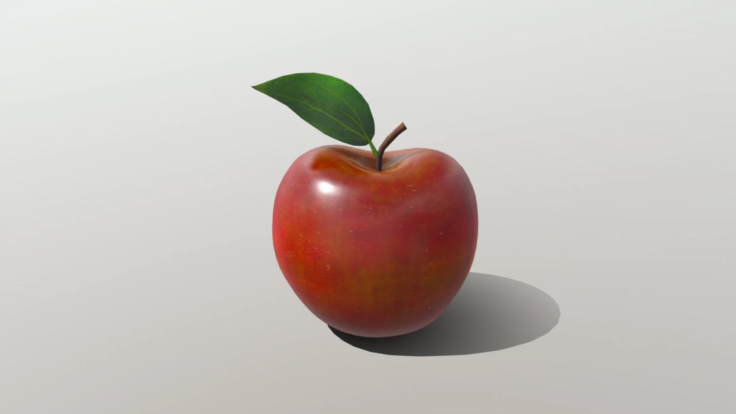 realistic golden apple 3D Model .c4d .max .obj .3ds .fbx .stl .blend