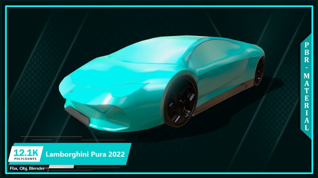 sports car pura 2022 Modelo 3D .c4d .max .obj .3ds .fbx .stl .blend 
