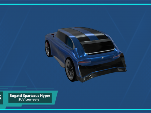 bugatti spartacus hyper suv 3D Модель