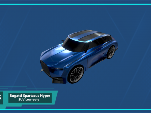 bugatti spartacus hyper suv 3D Модель