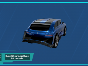 bugatti spartacus hyper suv 3D Модель