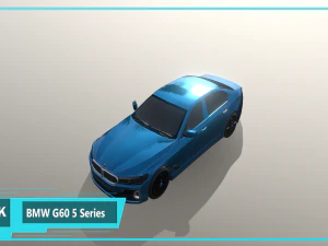 yarış arabası g60 5 serisi hibrit sedan 3D Model