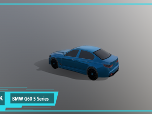 race car g60 5 series hybrid sedan 3D 模型