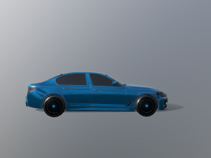 race car g60 5 series hybrid sedan 3D 模型
