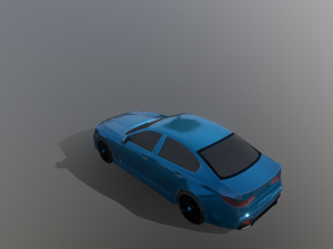 race car g60 5 series hybrid sedan 3D 模型