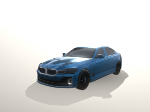 race car g60 5 series hybrid sedan 3D 模型