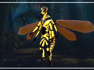 yellow jacket fly 3Dモデル