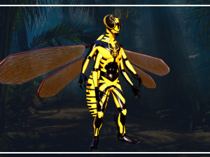 yellow jacket fly 3Dモデル