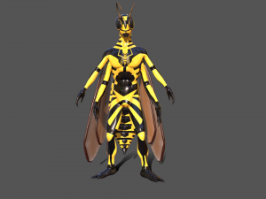 yellow jacket fly 3Dモデル