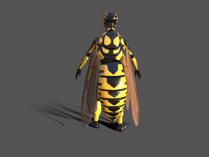 yellow jacket fly 3Dモデル