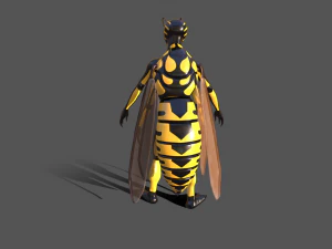sarı ceketli sinek 3D Model