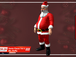 santa claus vol-2 mr fluffy 3Dモデル