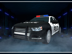 police vehicle low-poly 3D Model