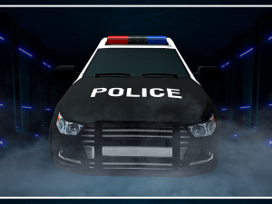 police vehicle low-poly 3D Model