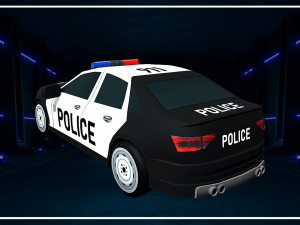police vehicle low-poly 3D Model