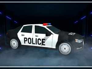 police vehicle low-poly 3D Model