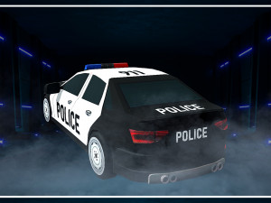 police vehicle low-poly 3D Model