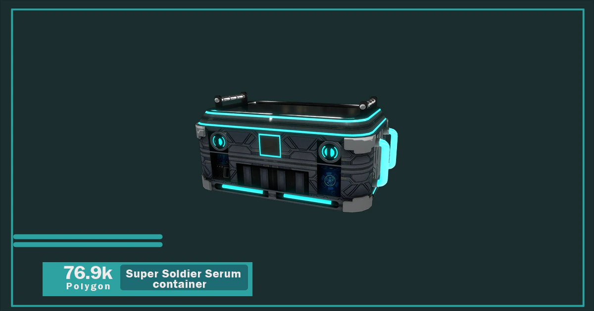 super soldier serum ctr 3D Model .c4d .max .obj .3ds .fbx .stl .blend