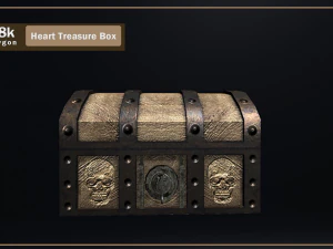 heart treasure box 3D Model