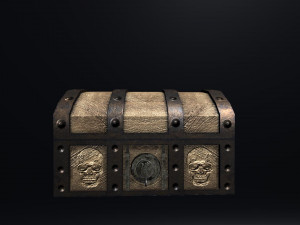 heart treasure box Modello 3D