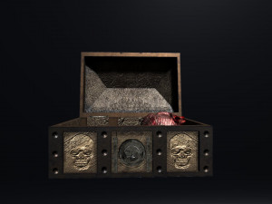 heart treasure box Modello 3D