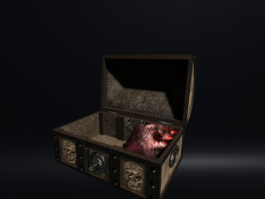 heart treasure box Modello 3D