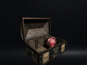 heart treasure box 3D Model