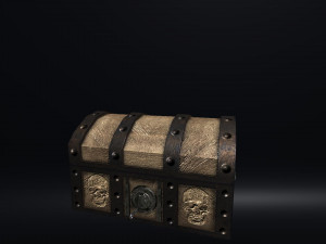 heart treasure box Modello 3D
