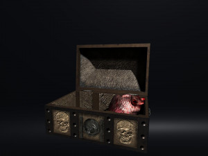heart treasure box Modello 3D