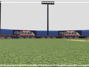 Low-poly Cricket Stadium 3D Model