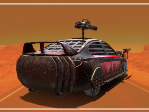 Bad Car Brigadier Armored Car 3D Model
