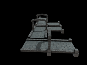 River Crossing Path 3D-Modell