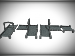 River Crossing Path 3D-Modell