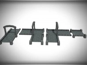 River Crossing Path 3D Model