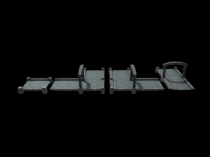River Crossing Path 3D-Modell
