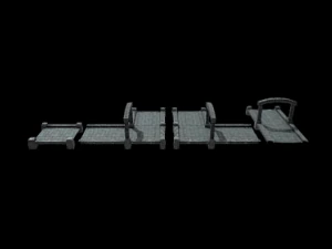 River Crossing Path 3D Model