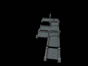 River Crossing Path 3D-Modell