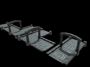 River Crossing Path 3D-Modell