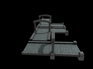 River Crossing Path 3D Model