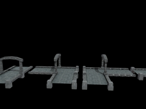 River Crossing Path 3D-Modell