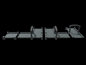 River Crossing Path 3D-Modell